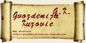 Gvozdenija Kuzović vizit kartica